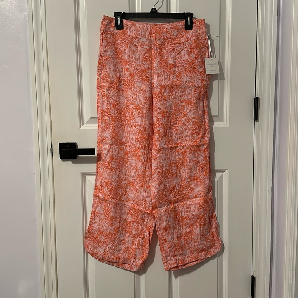 Cynthia Rowley printed linen pants